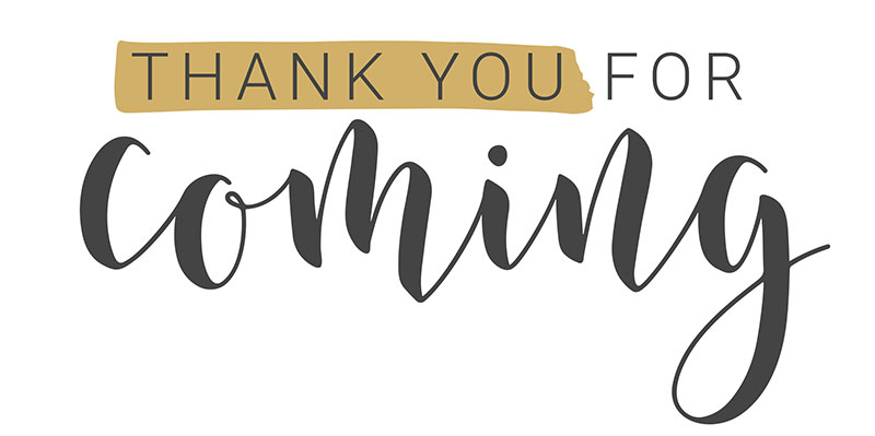 Thanks for coming to our website!